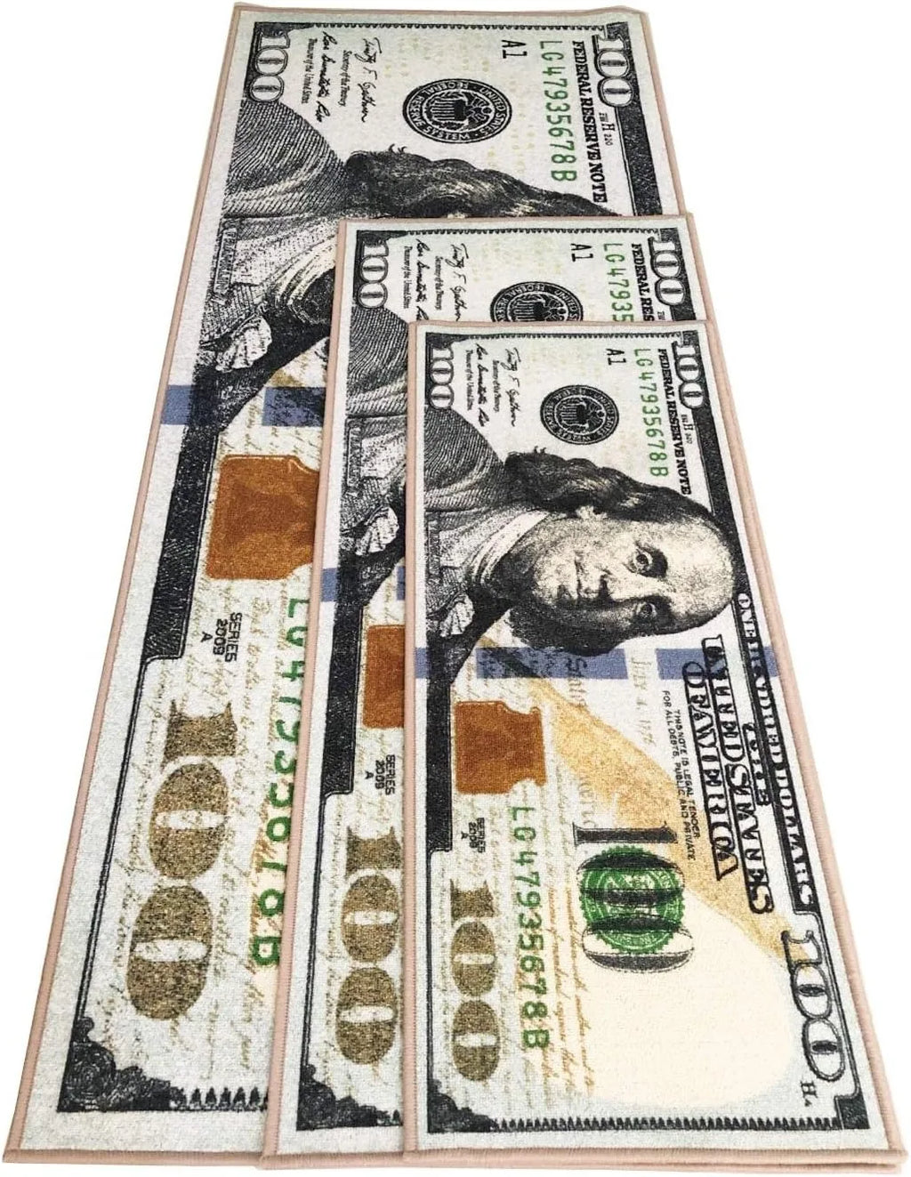 Money Rugs 100 Dollar Bill Runner