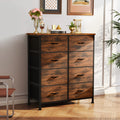 8 Fabric Drawers Dresser Steel Frame Assembly