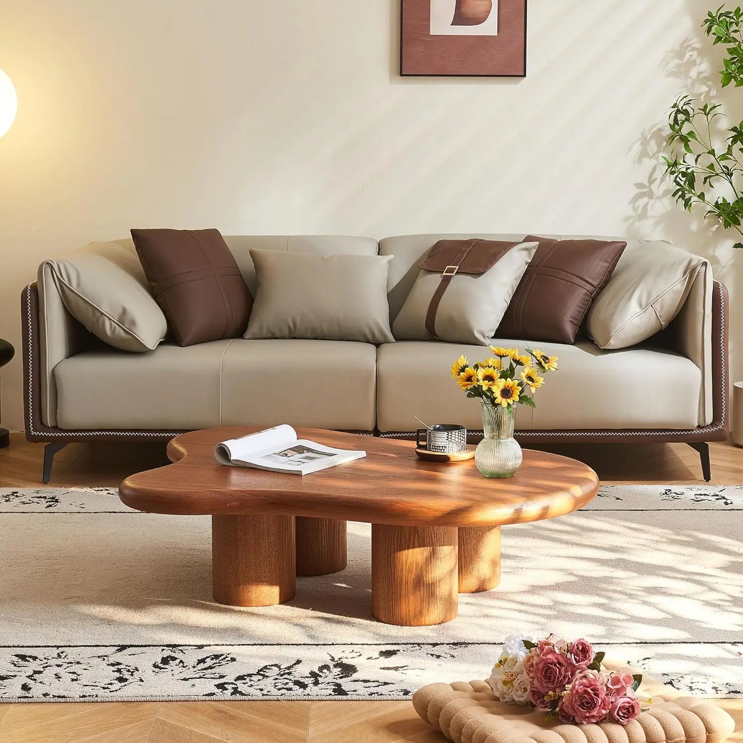 48" Cloud Wooden Coffee Table