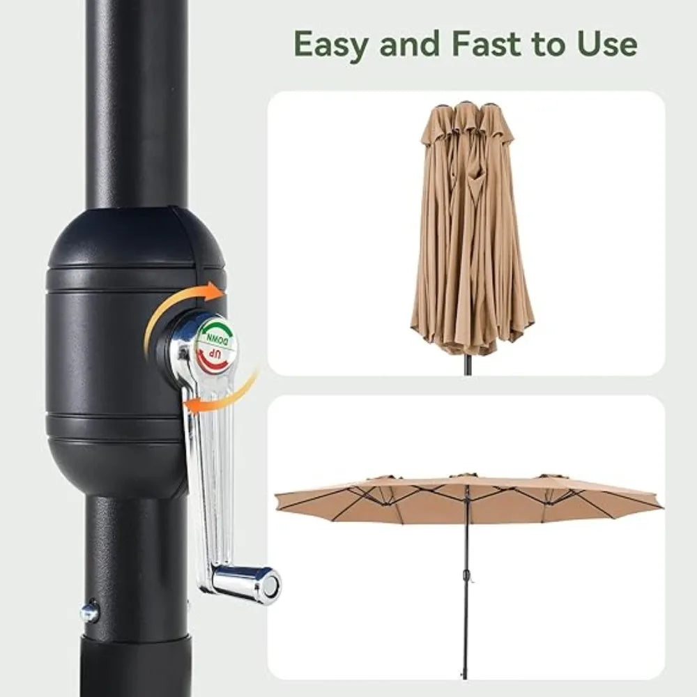 15ft Patio Umbrella with Base