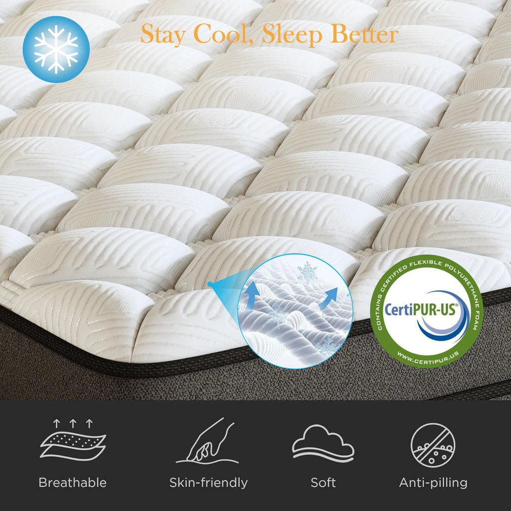 Hybrid Mattress Medium Firm Gel Memory