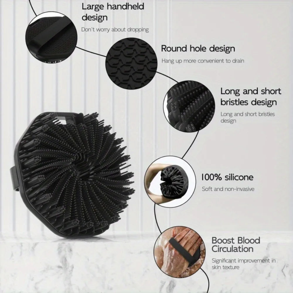 Silicone Back Brush/Sponge/Exfoliating Skin Massager
