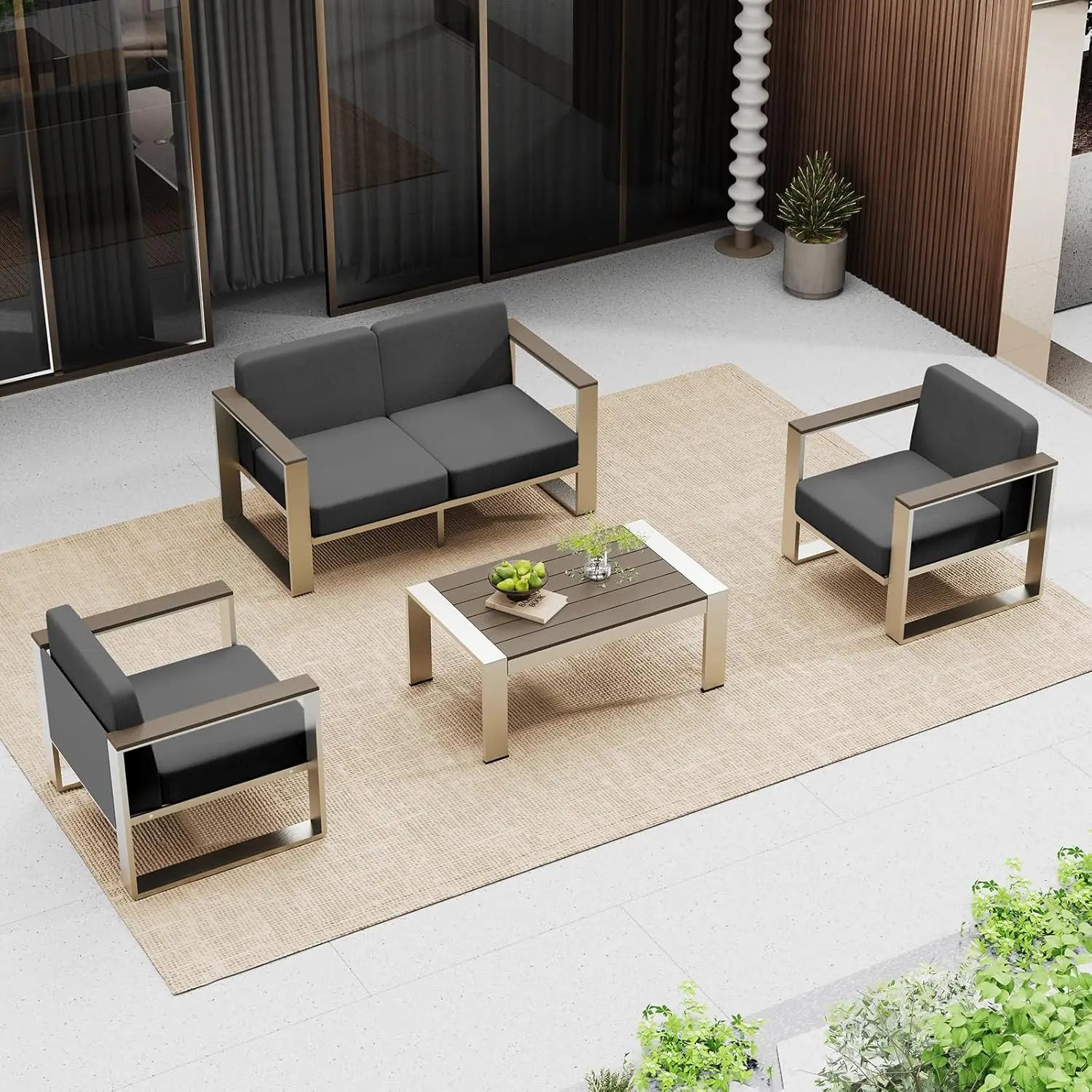 4 Piece Deep Seat Furniture Set