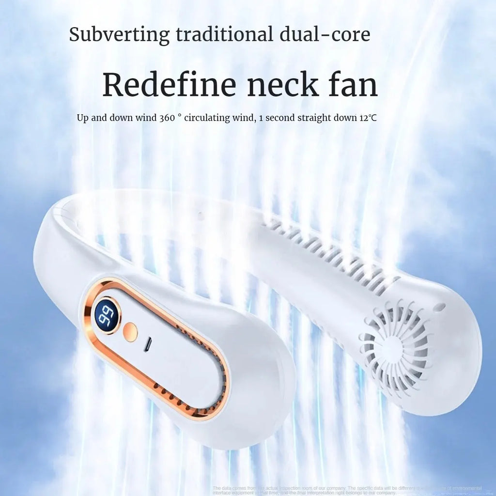 USB Rechargeable Portable Neck Fan