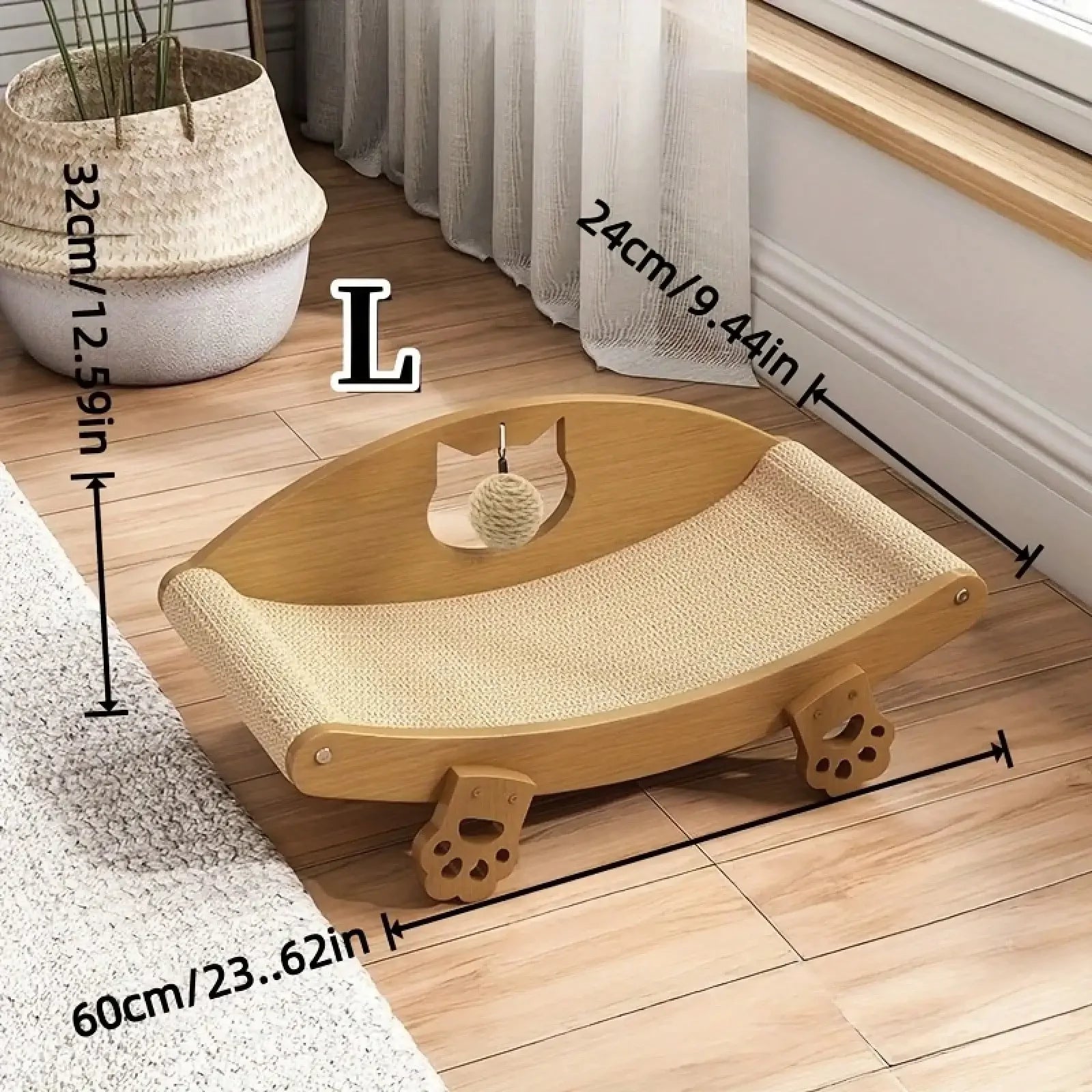Scratching Board Sofa With  Ball Toy