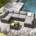 7 Piece Outdoor Furniture Set with Coffee Table