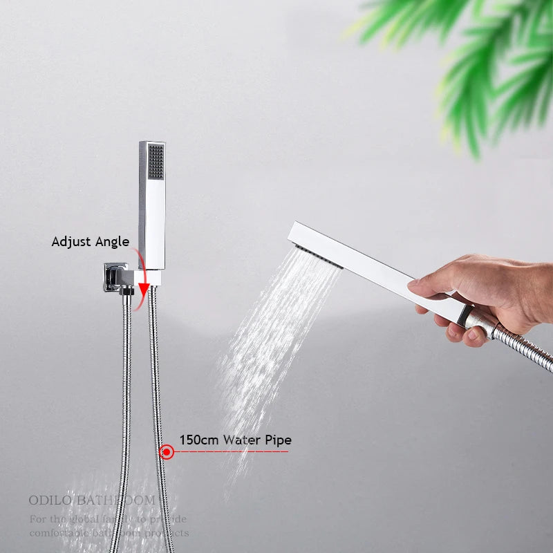 Chrome Concealed Shower Faucet
