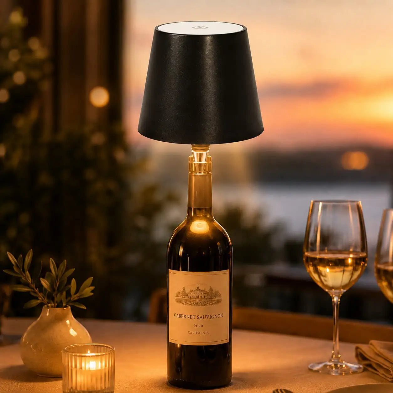 Rechargeable Wireless LED Wine Bottle Lamp