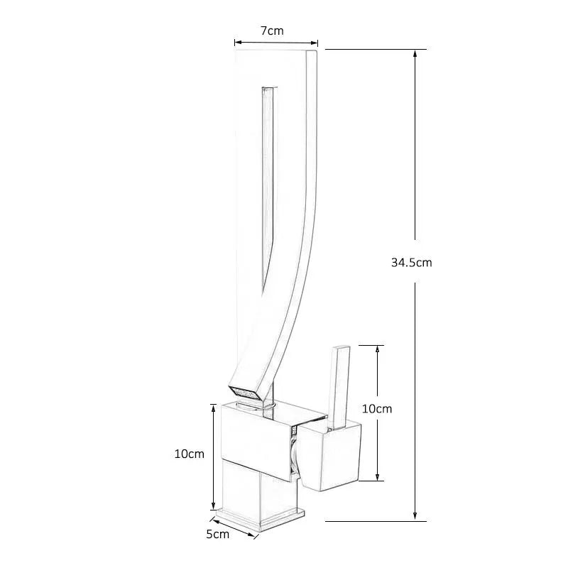 Bathroom waterfall Faucet