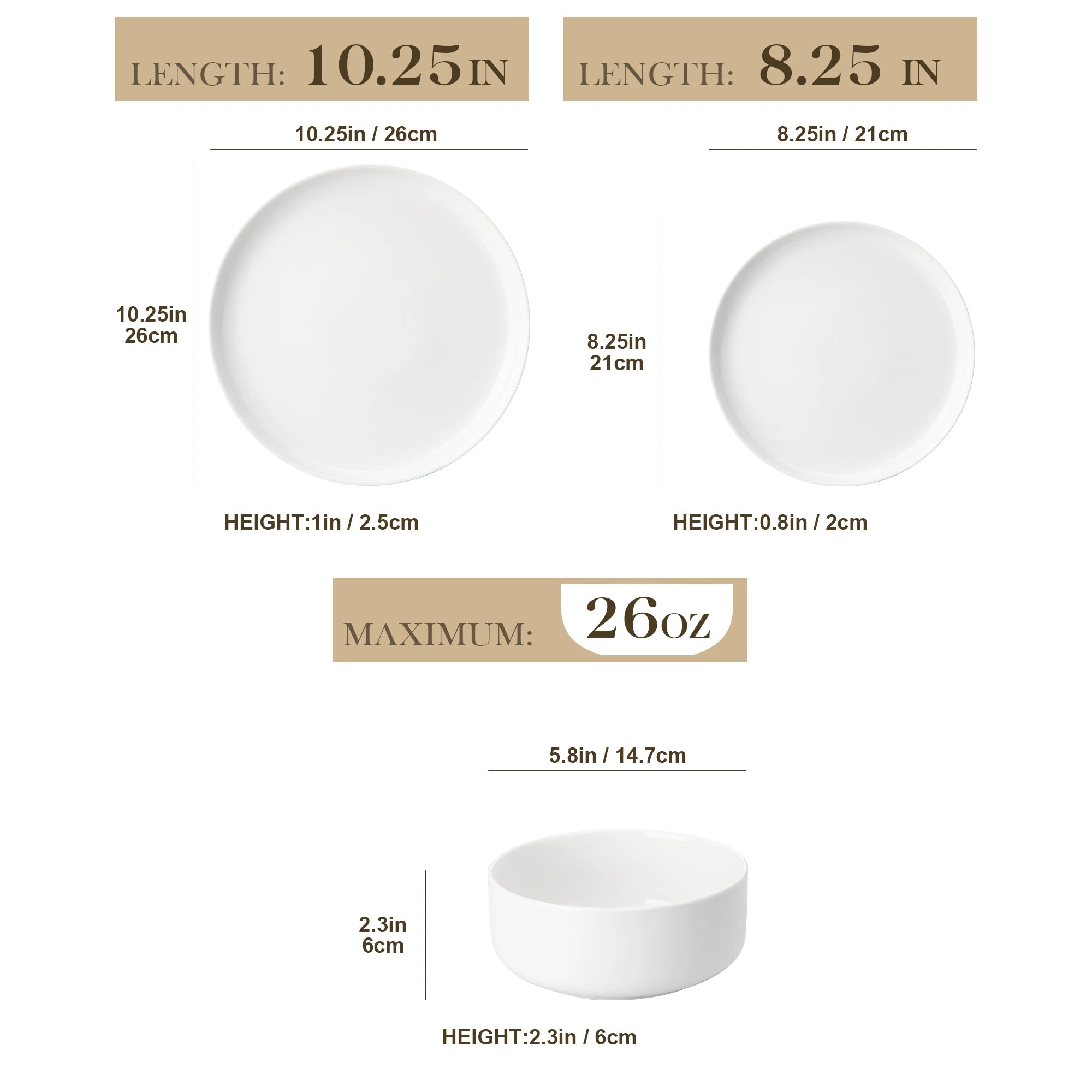 12 Pc. Porcelain Dinnerware Set