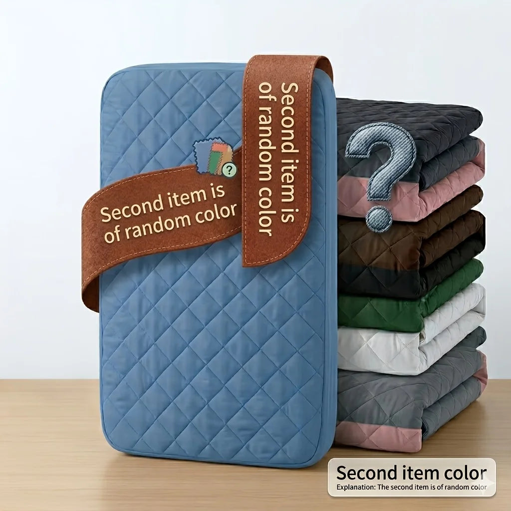 2Pcs Quilted Waterproof Mattress Cover