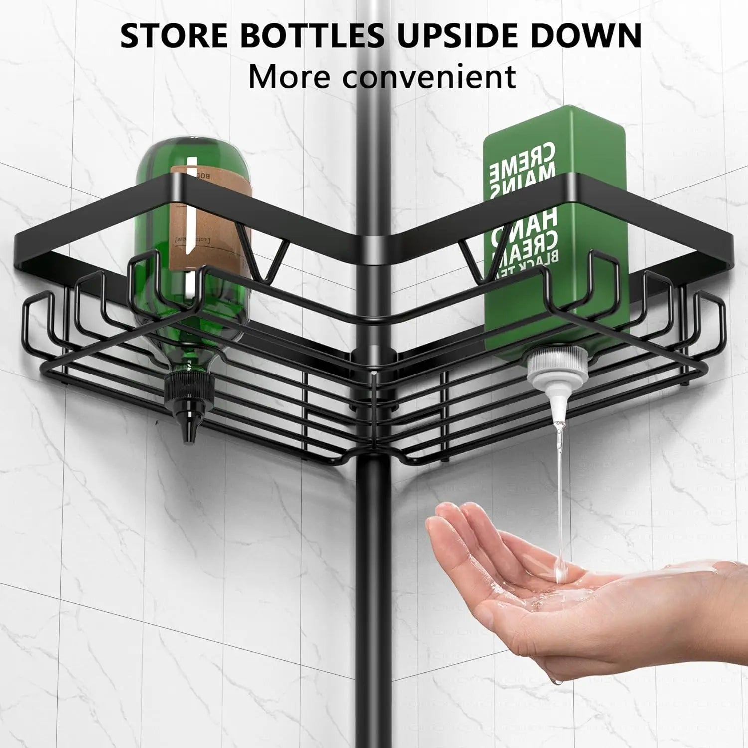 4-Tier Stainless Steel Adjustable Shower Caddy
