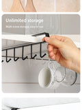 1pc Kitchen 6 Hooks Storage Rack