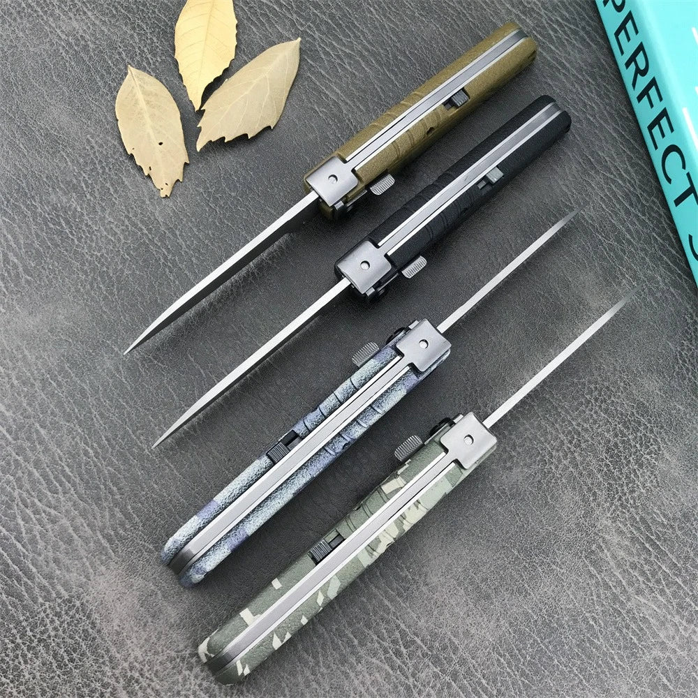 4 Colors Folding Knife with Nylon Sheath