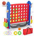 4-in-1 Giant Connect Game, Basketball, ring hoop
