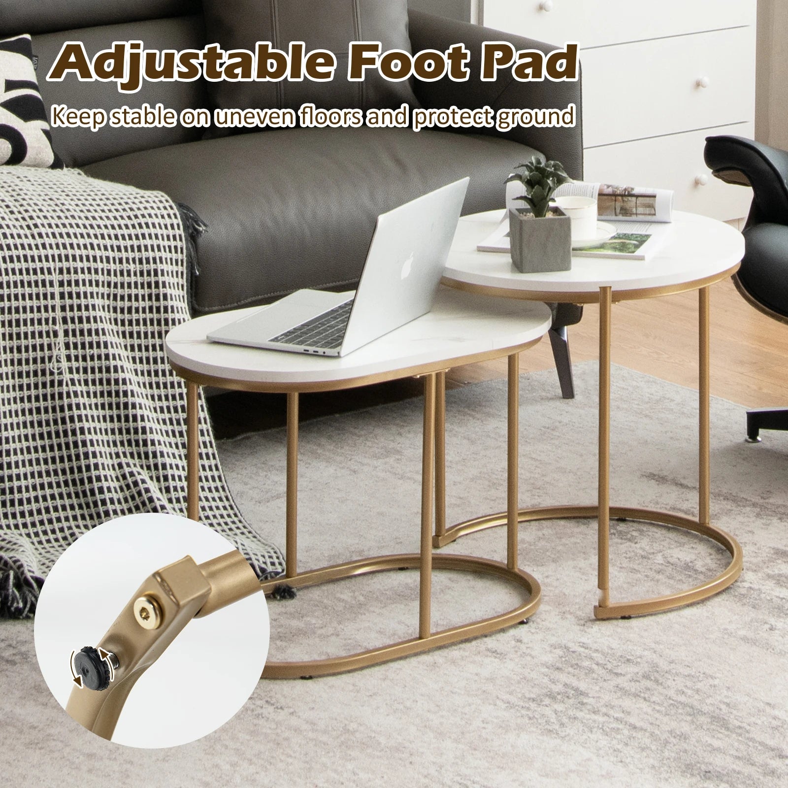 Nesting Coffee Table Set of 2