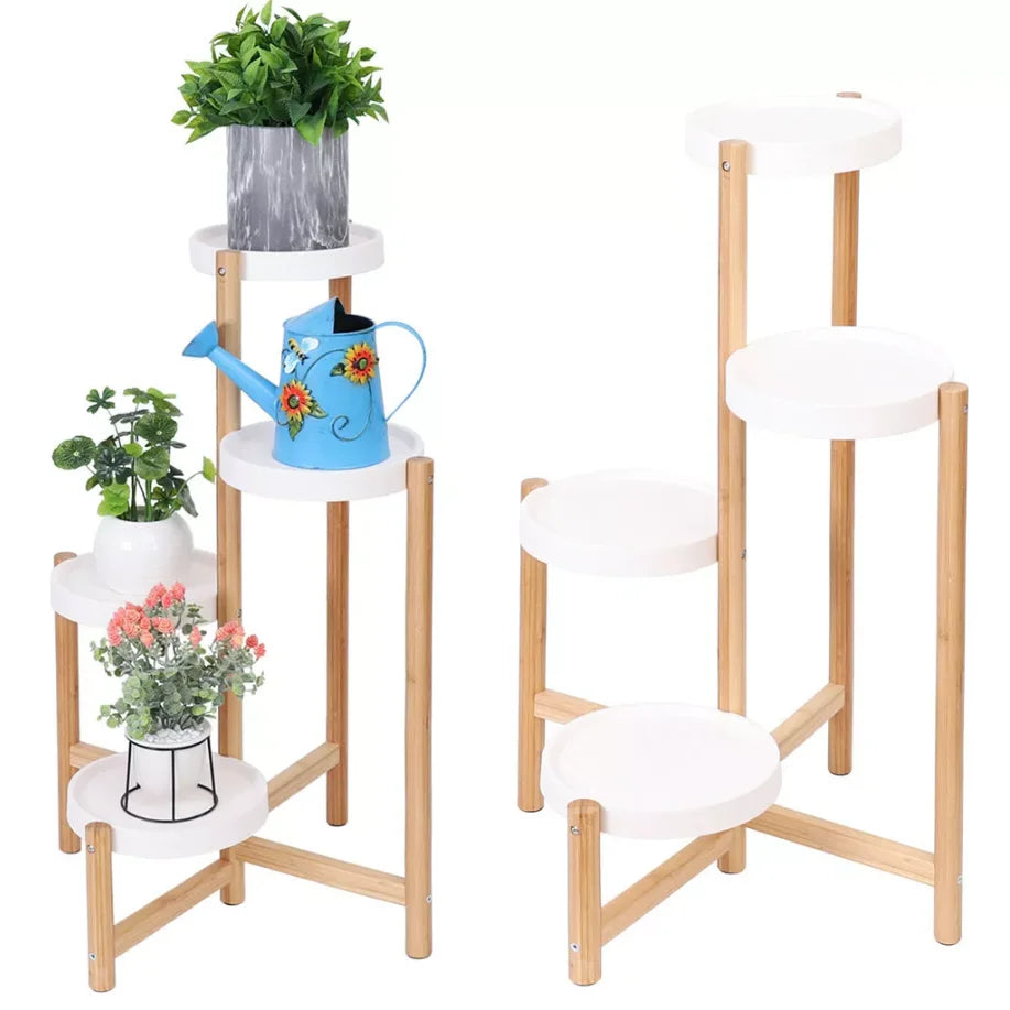 4 Tier Bamboo Plant Display