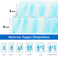 4 Inch Gel Memory Foam Breathable Mattress Topper