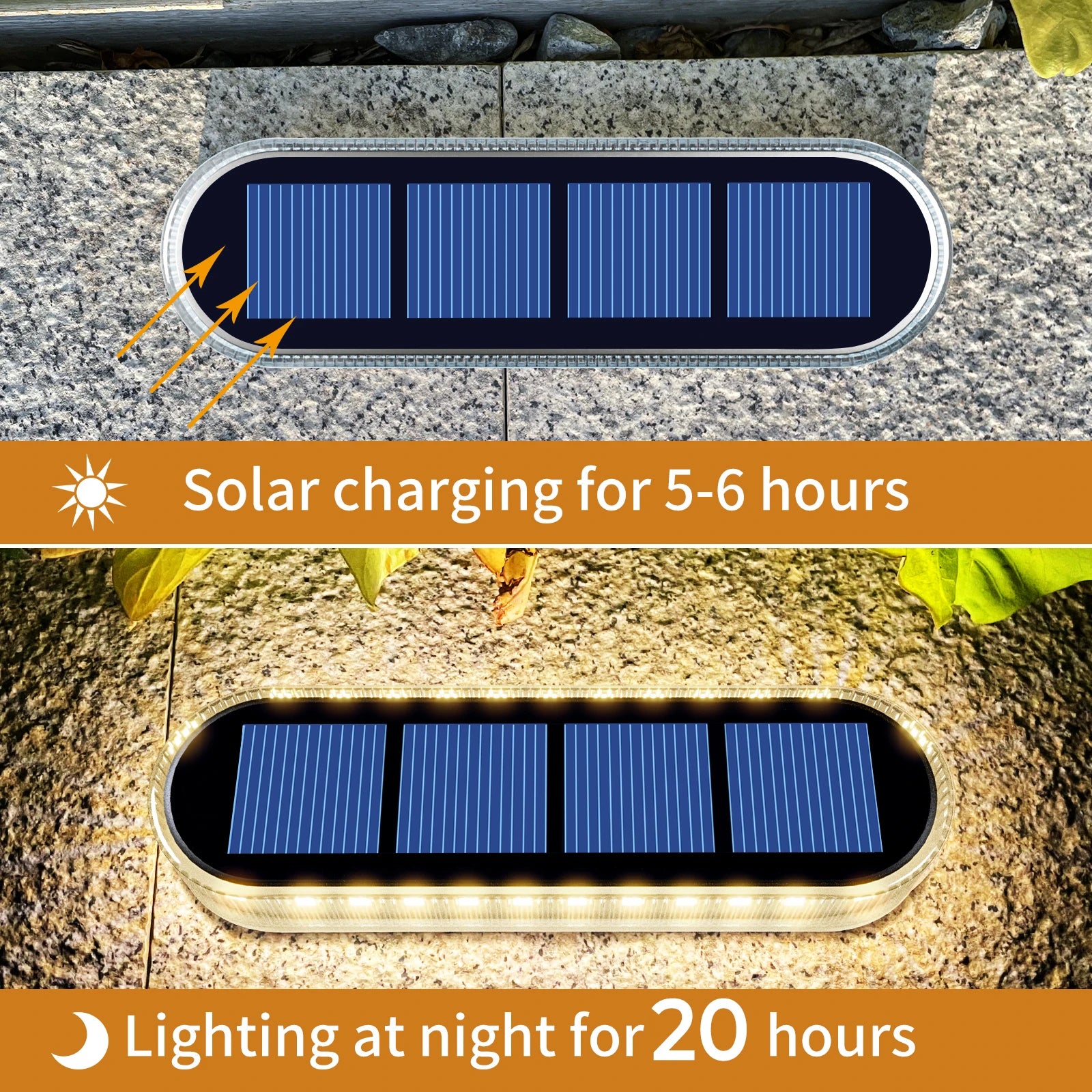 4 Pack Solar Deck Lights