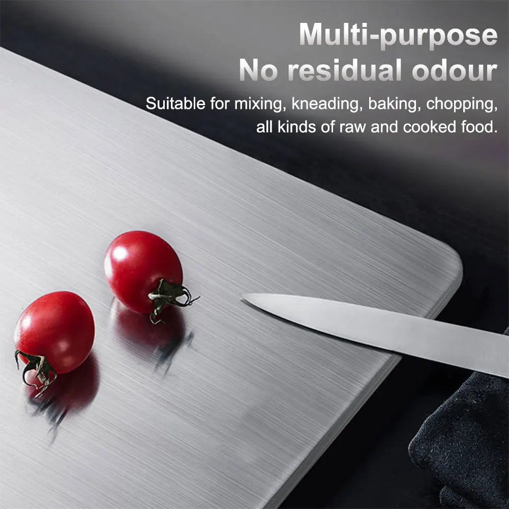 Stainless Steel double-sided Cutting/chopping Board