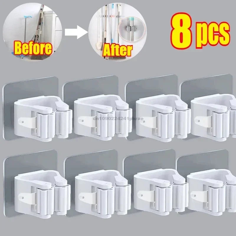Self-adhesive Broom/Mop Holder