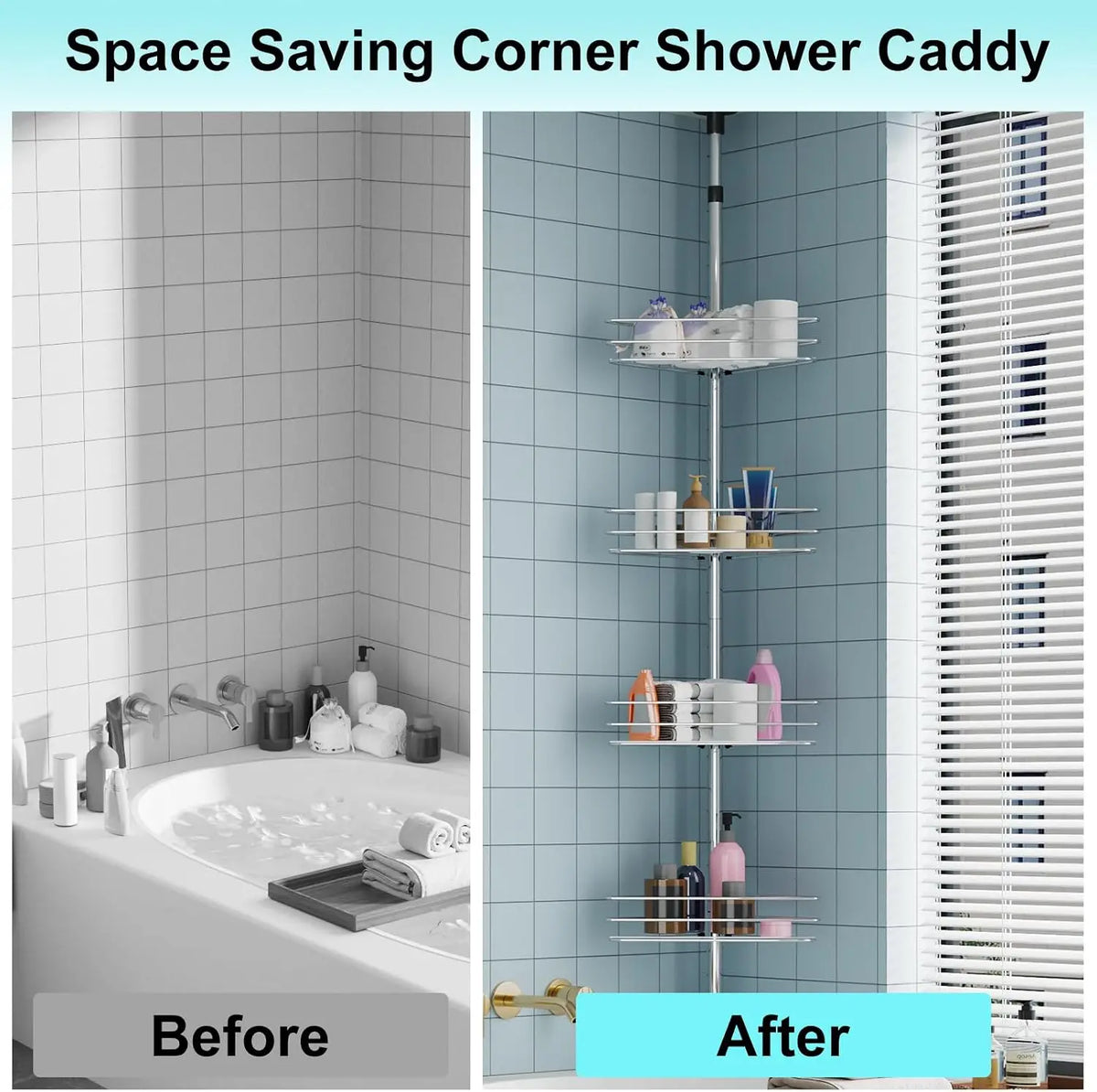 Bathroom Corner Shower Organizer