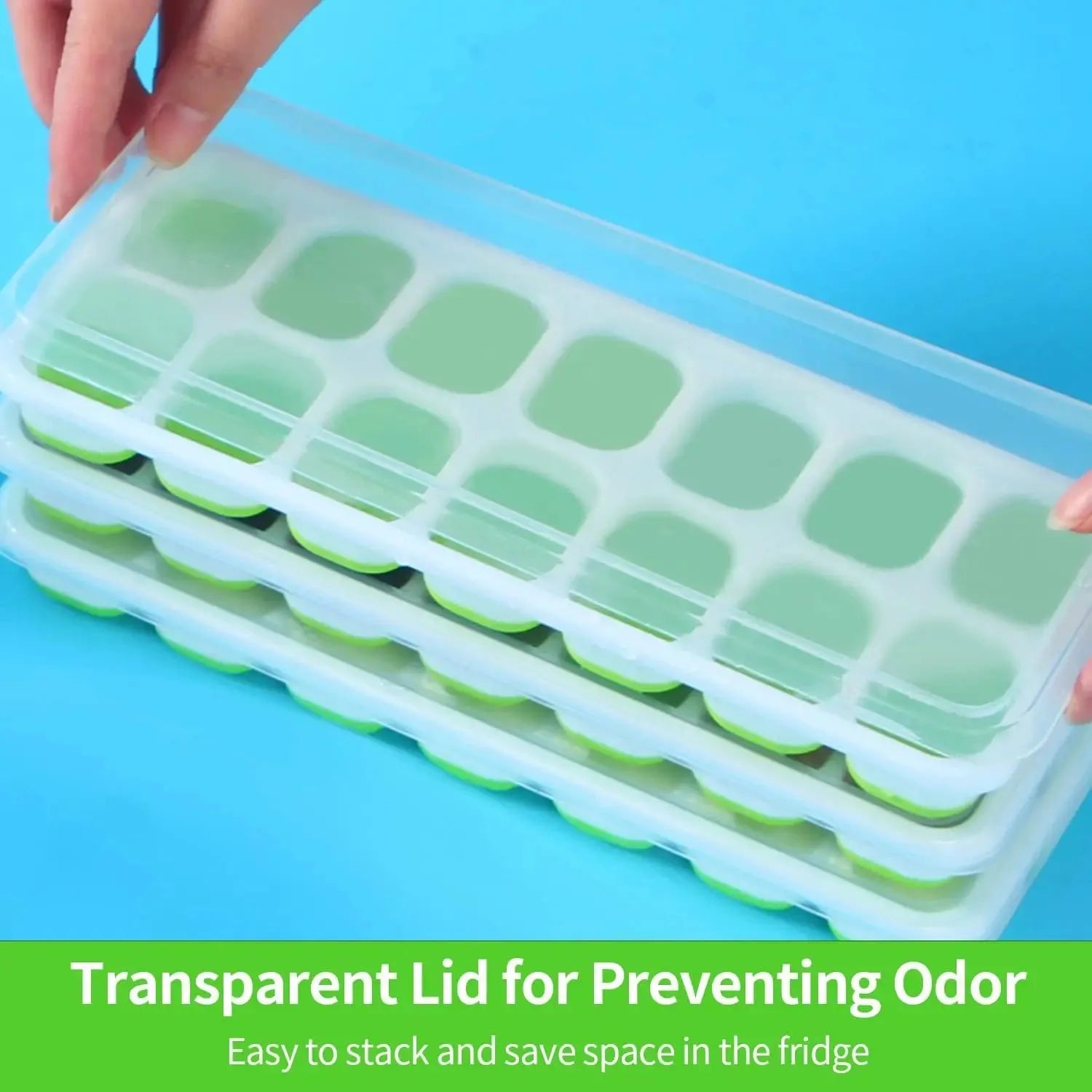 14 cube Ice Cube Tray w/Easy Release Lid