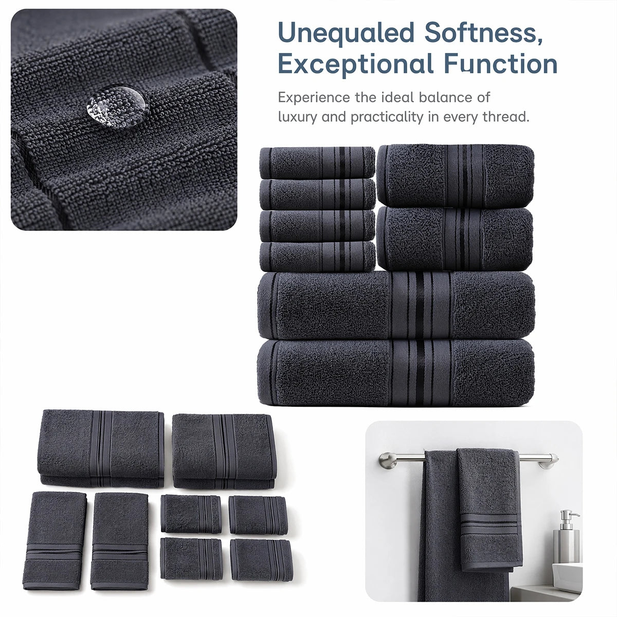 8 Piece Luxury Towel Set