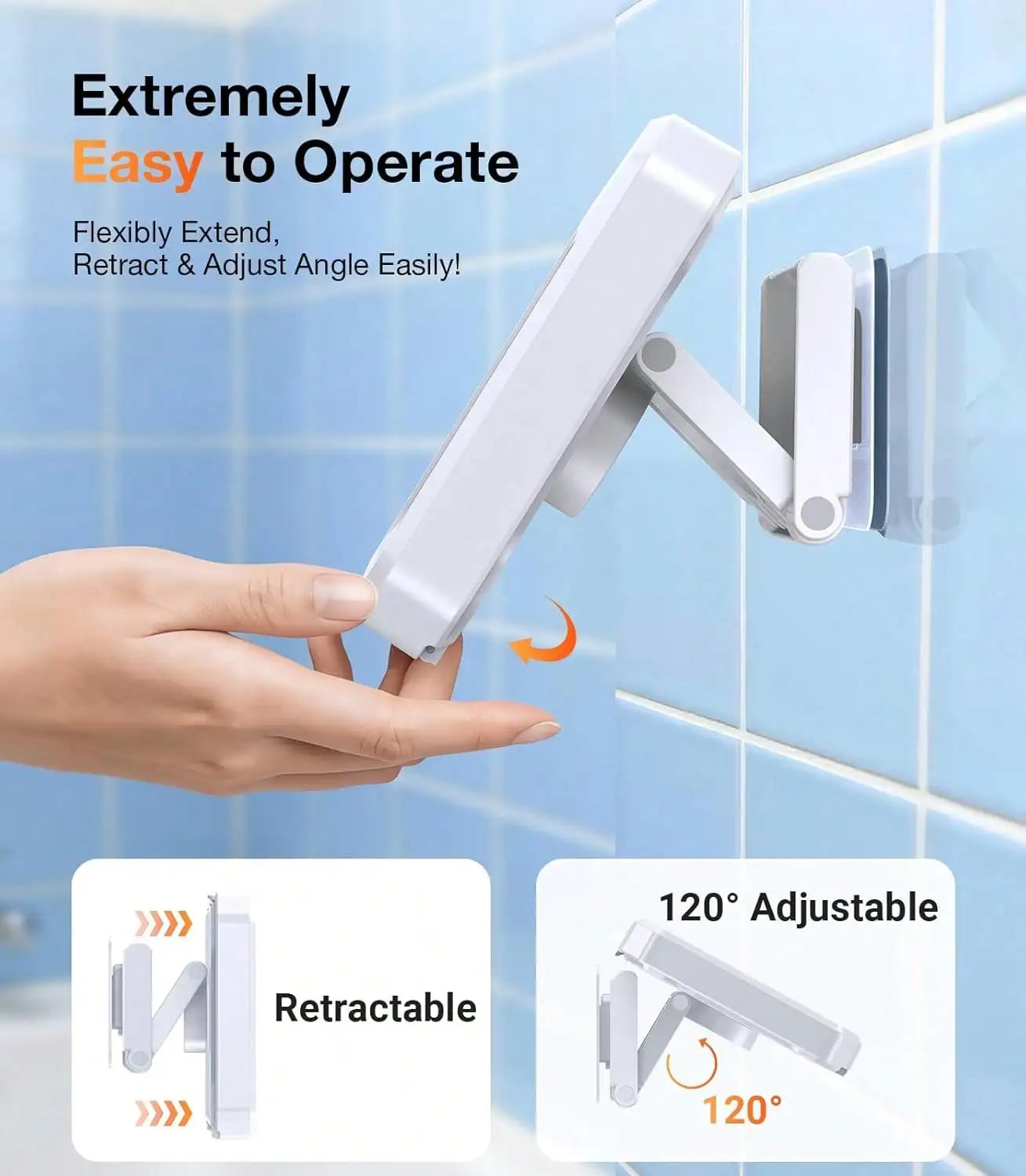 Rotating Waterproof Shower Phone Holder