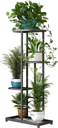 4-Tier Metal Plant Stand for Indoor Outdoor Use.