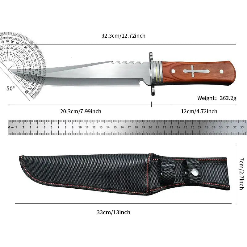 A survival knife suitable for daily carry