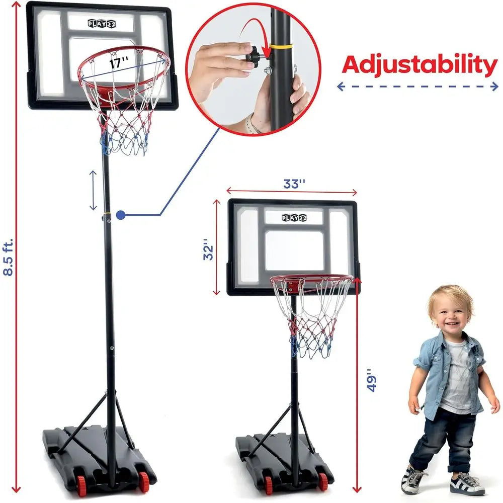 Portable 33 Basketball Hoop