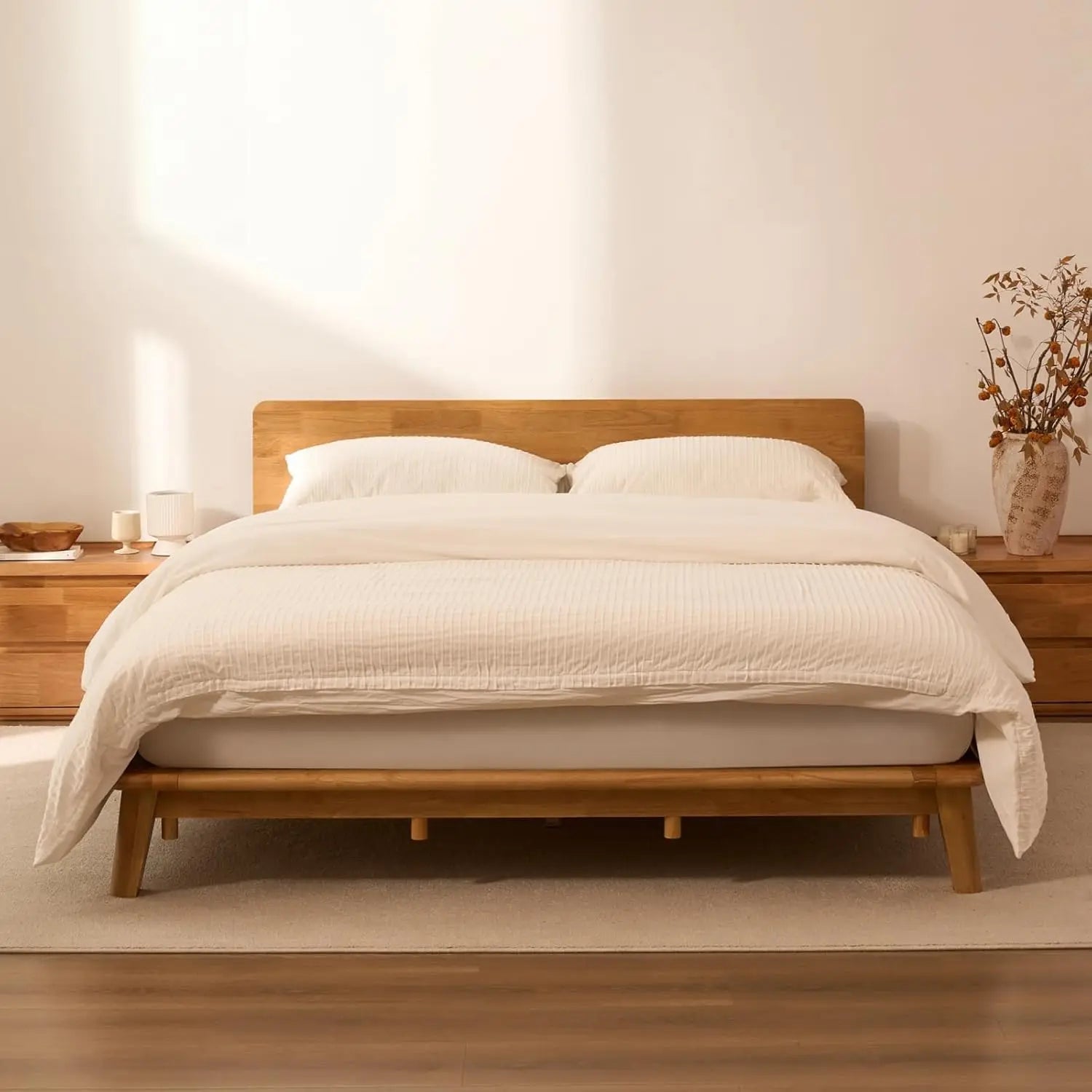 Solid Wood Platform Bed Frame