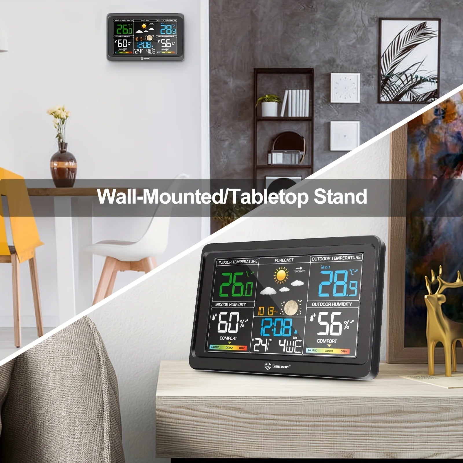Weather Station Wireless Indoor Outdoor Thermometer