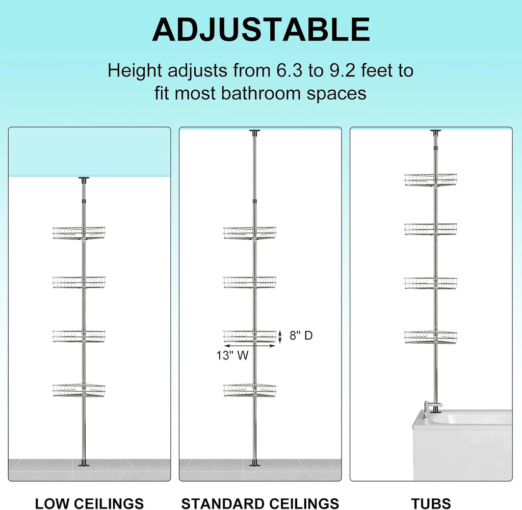 Bathroom Corner Shower Organizer