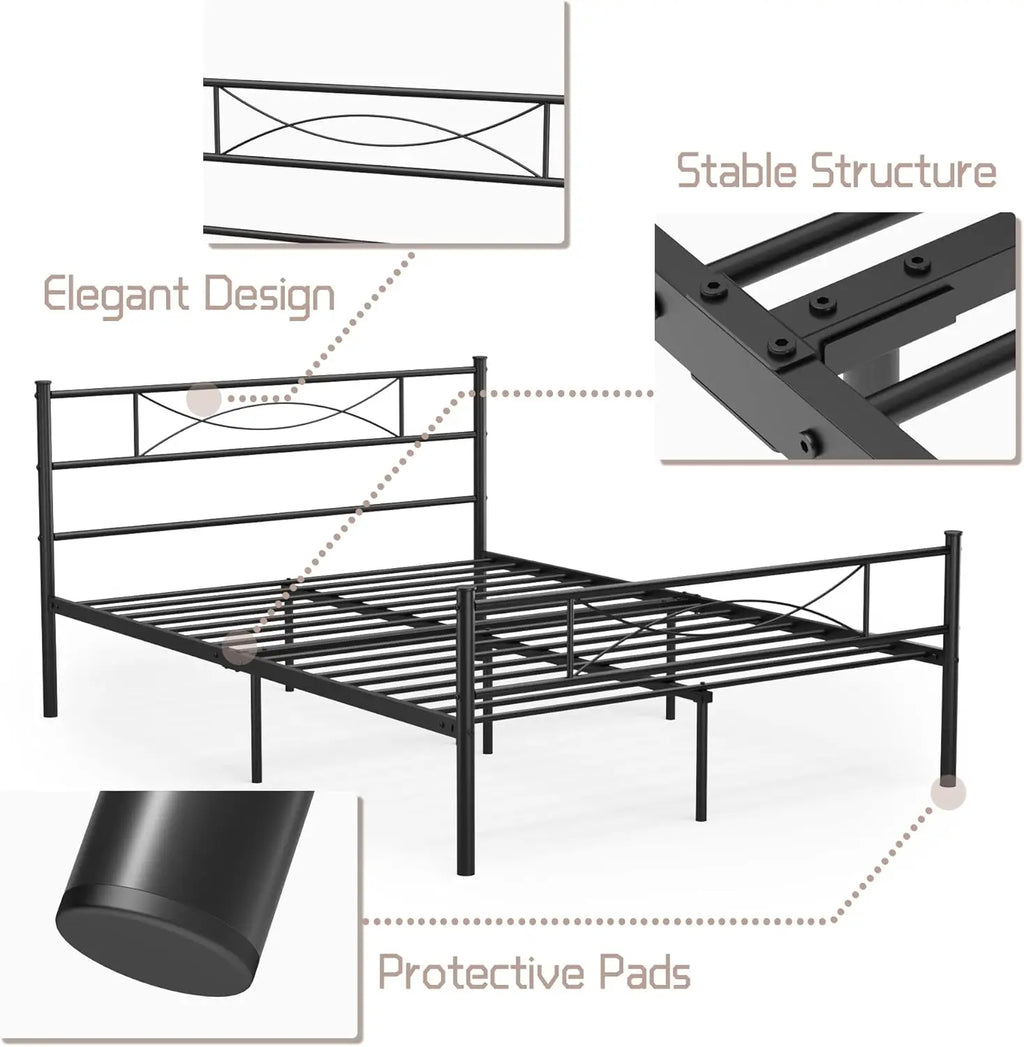 Full Bed Frame with Headboard