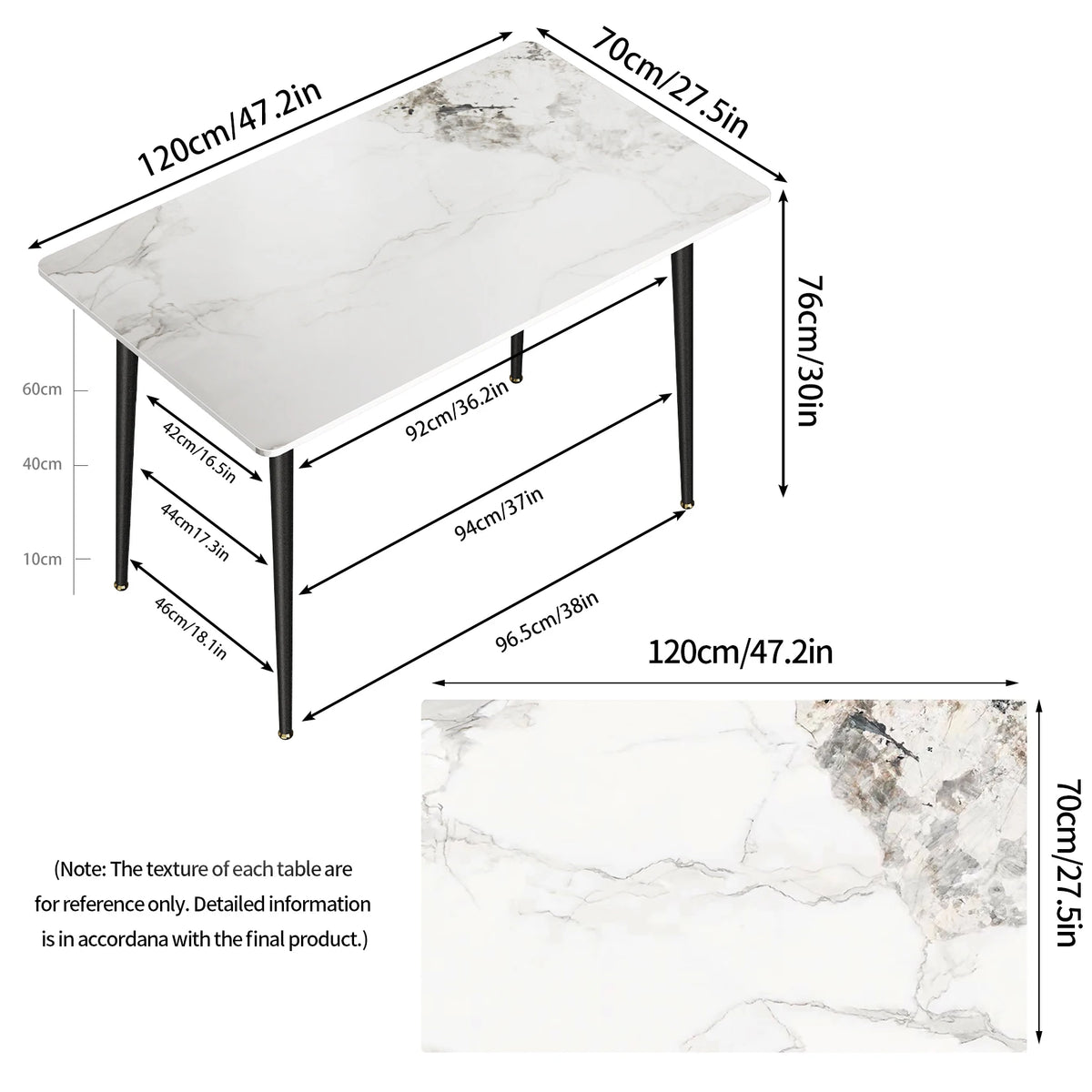 4-6 Seat Marble  Table