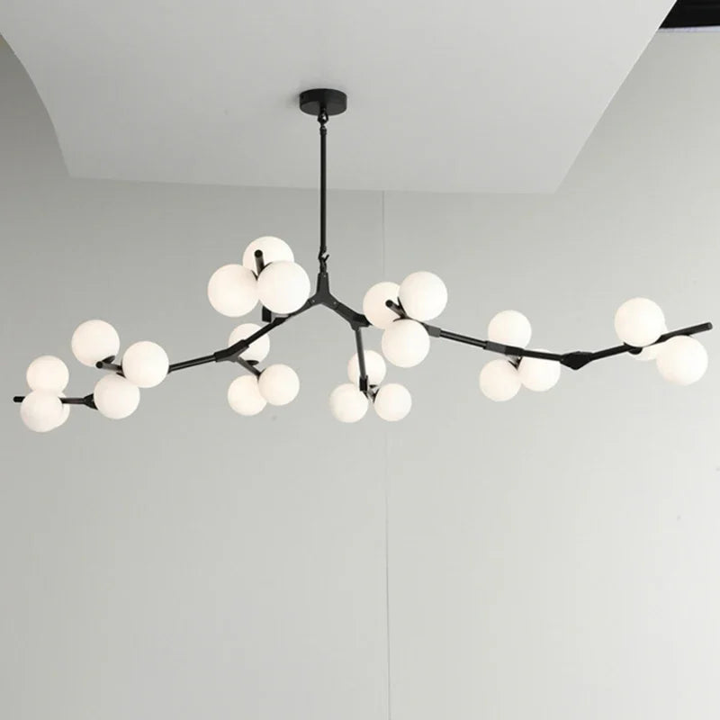 Black Gold LED Chandelier