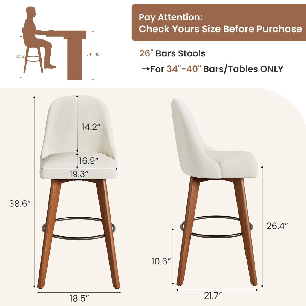 26" Counter Height Bar Stools