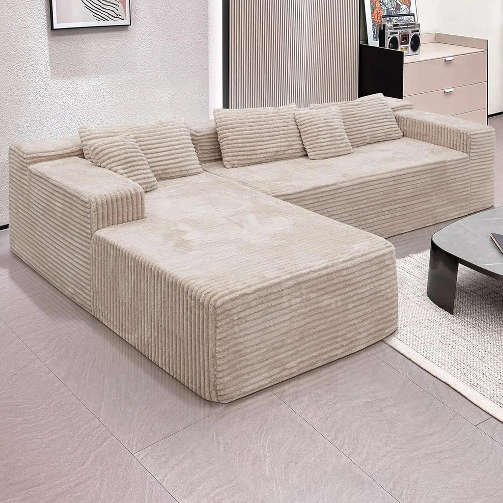Deep Seat Oversized Modular Sectional Sofa