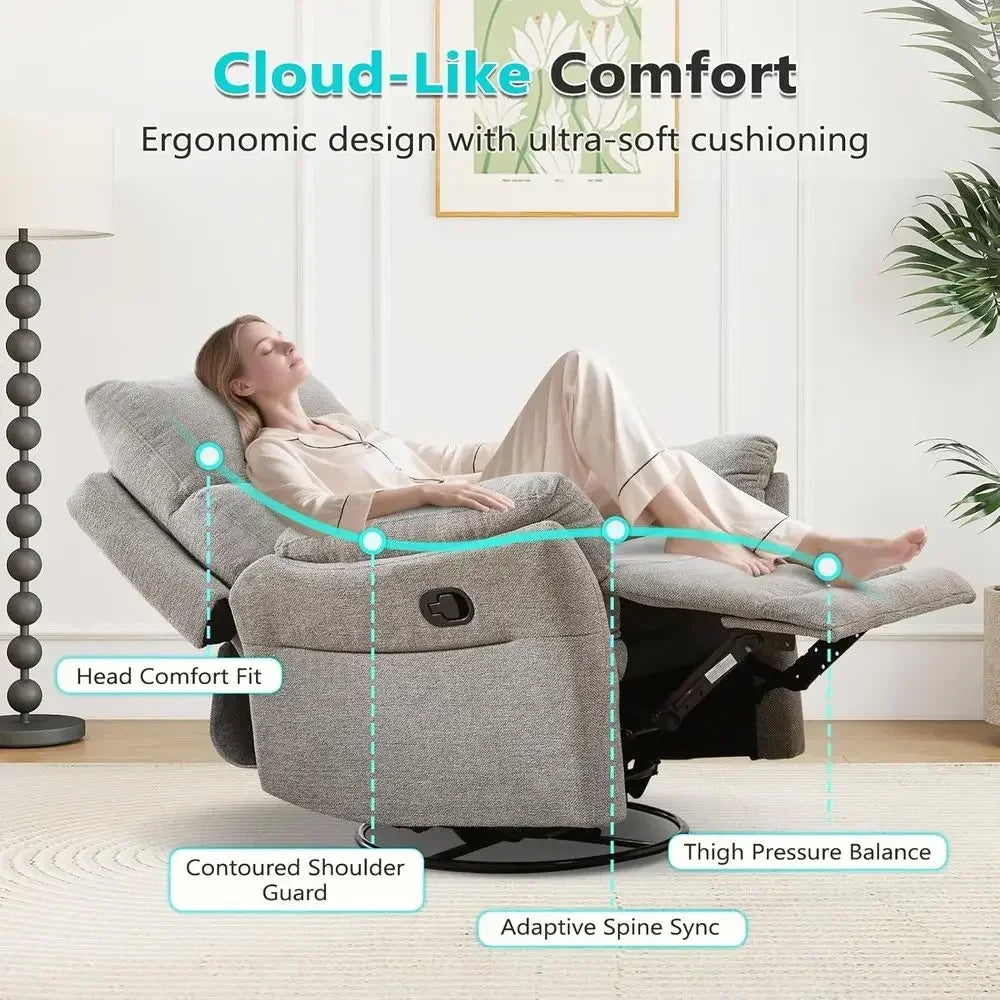 Dual Swivel Rocker Recliner Chairs