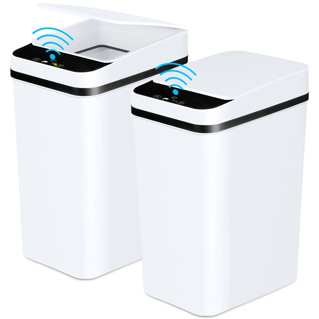 2 Pack 12L Bathroom Cans Motion Sensor Slim