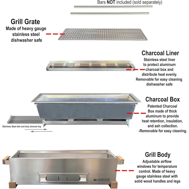 24 Inch Wide Body Yakitori Grill
