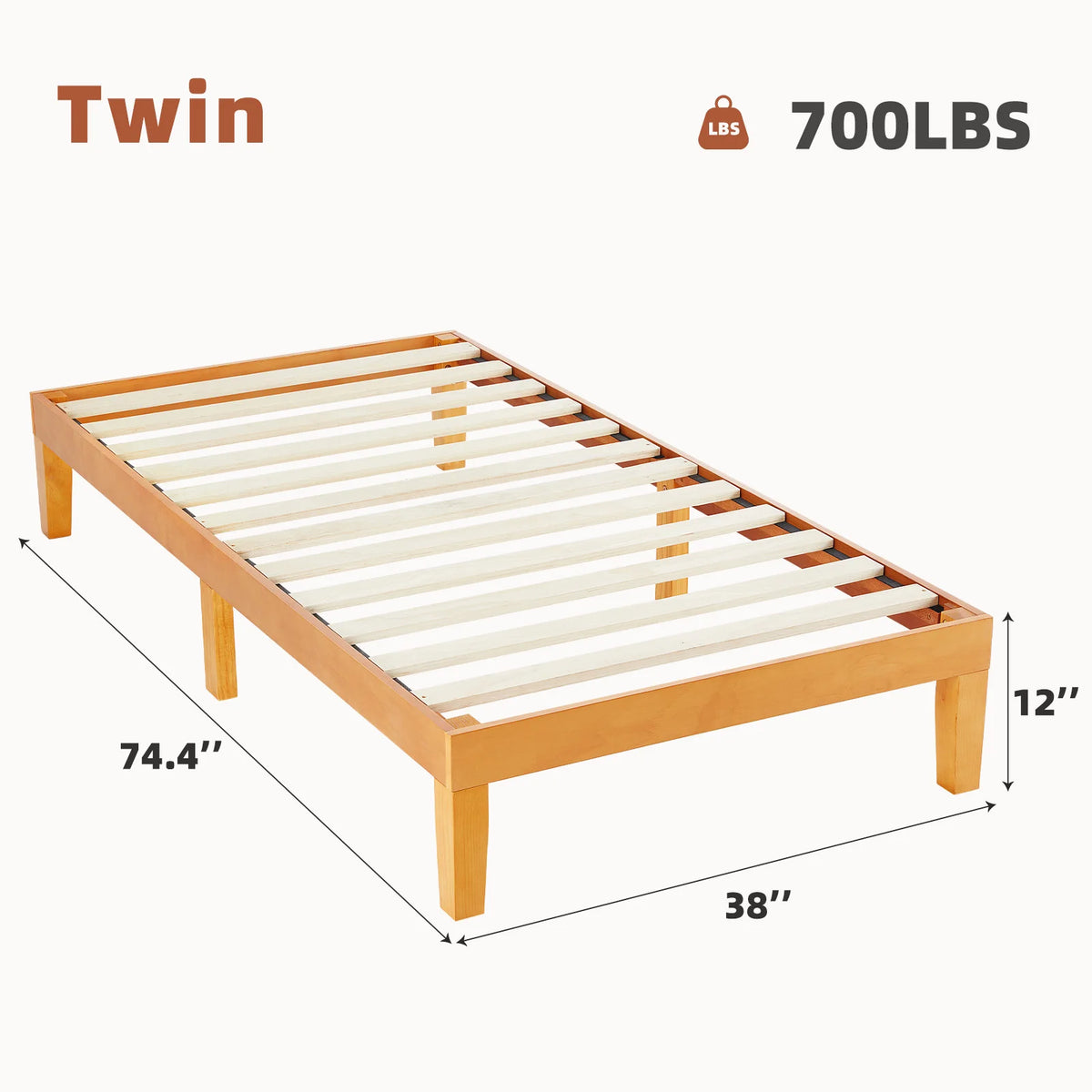 Solid Wood Bed Frame