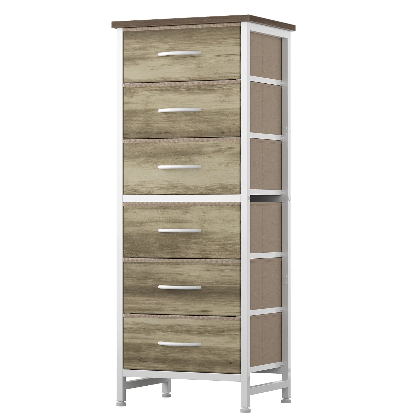 Tall 6 Fabric Drawer Dresser