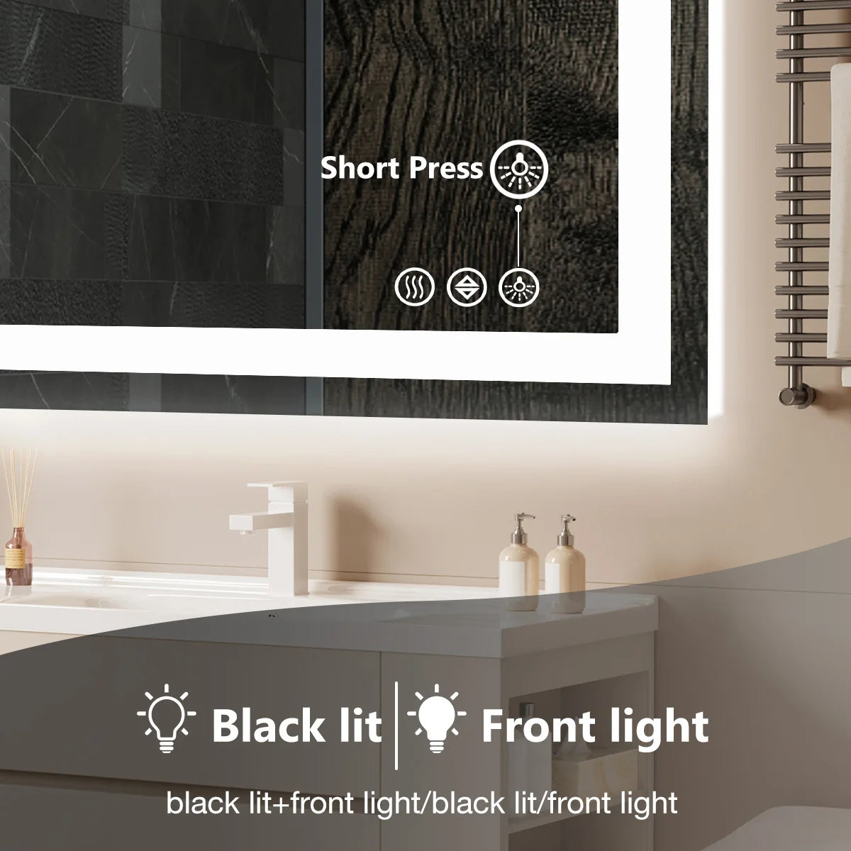 36"x 24"LED Bathroom Vanity Mirror