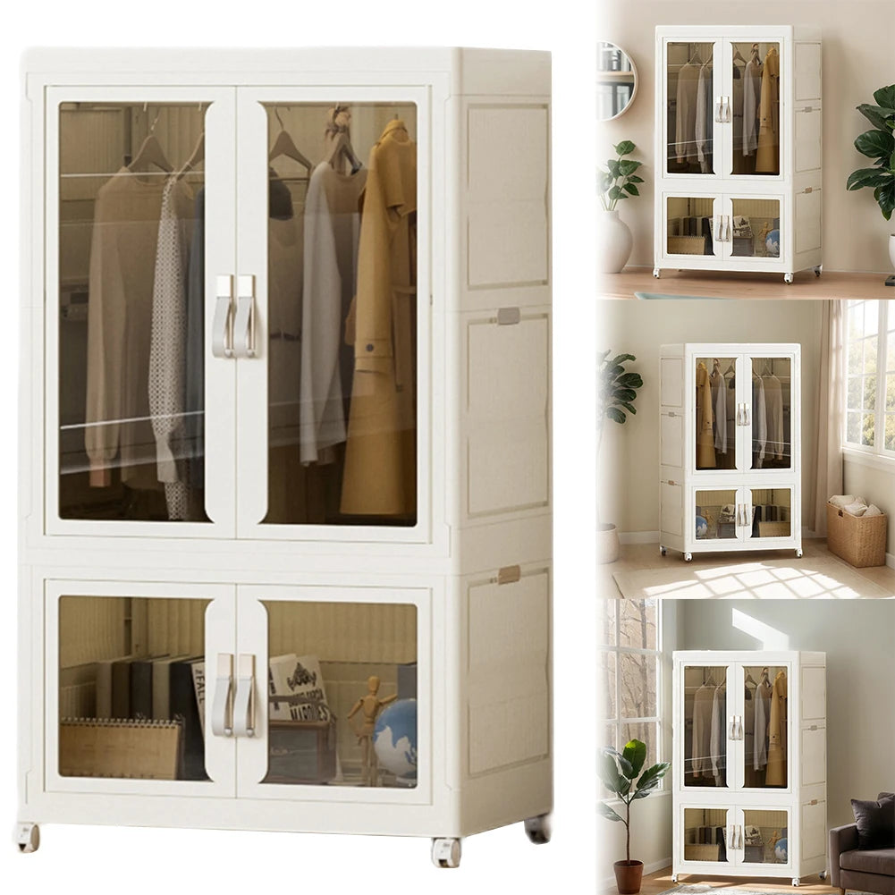 Portable Closet with Hanging Rod