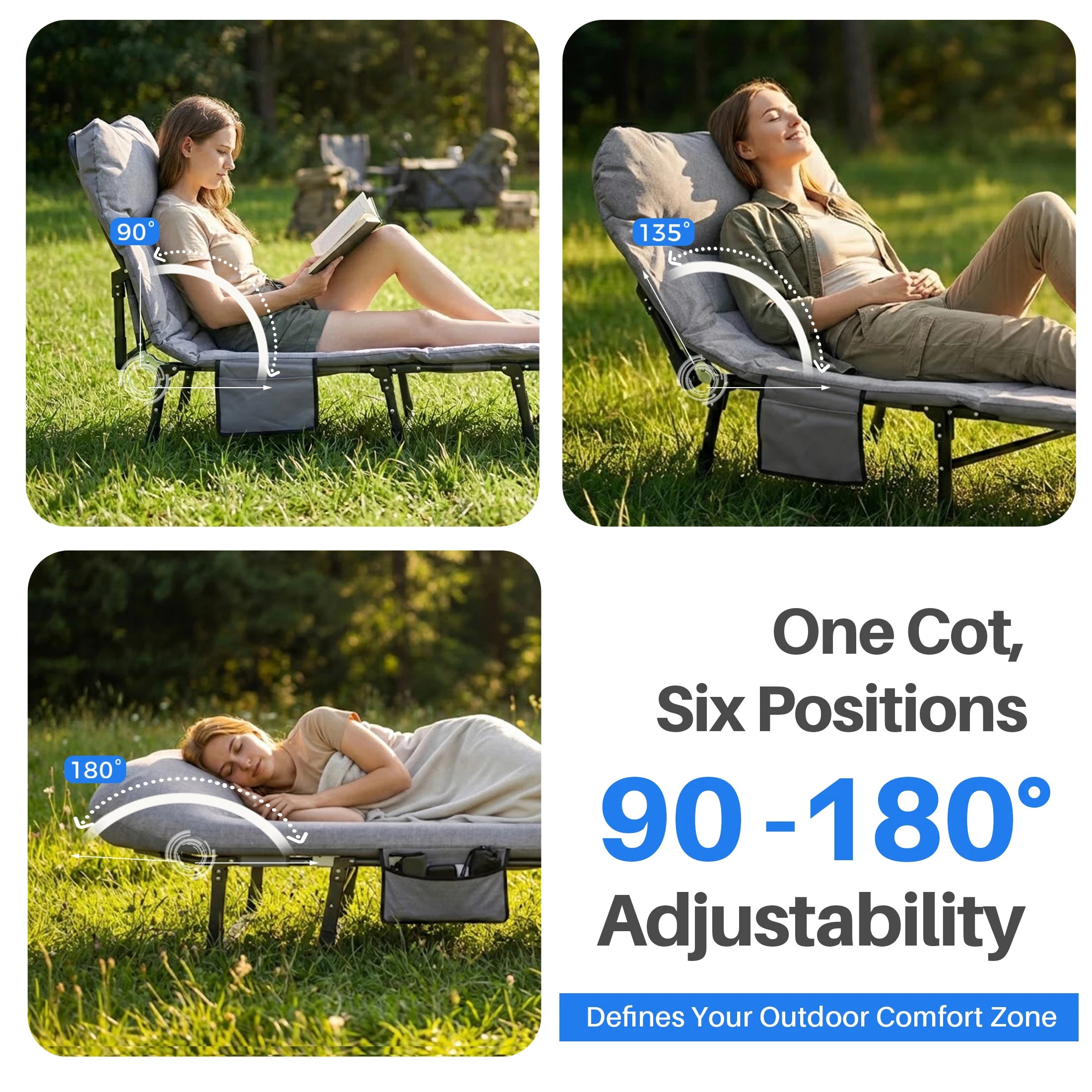 Folding Adjustable Bed/Mattress with Carry Bag