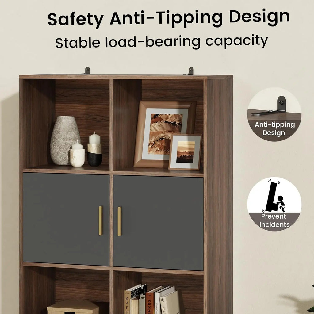 Bookcase with 3 Drawers & Doors