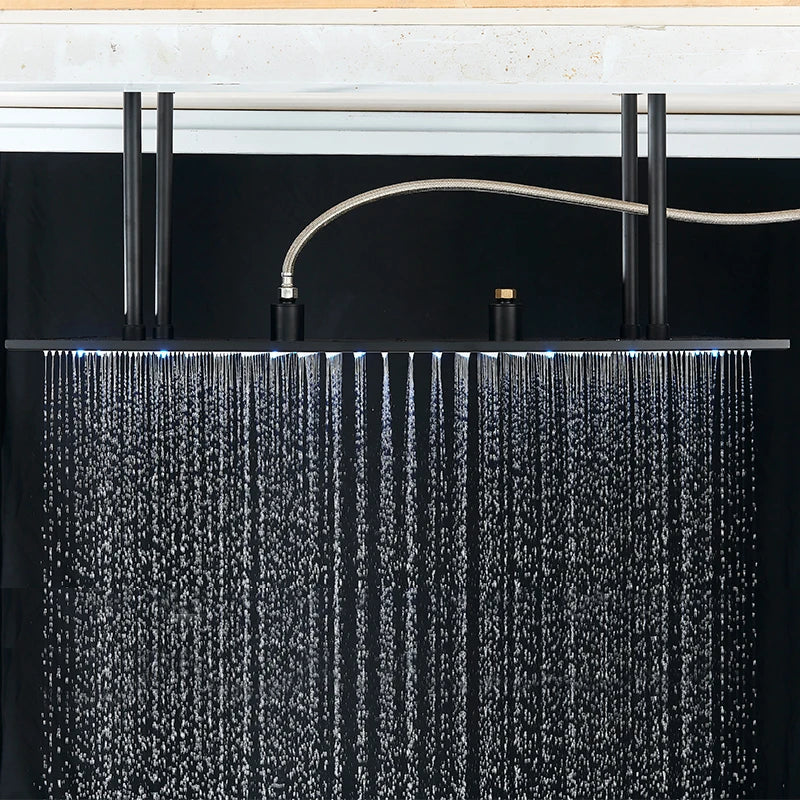 Large LED Rainfall Shower Faucet
